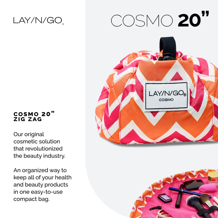 Layngo COSMO Cosmetic Bag, Zigzag