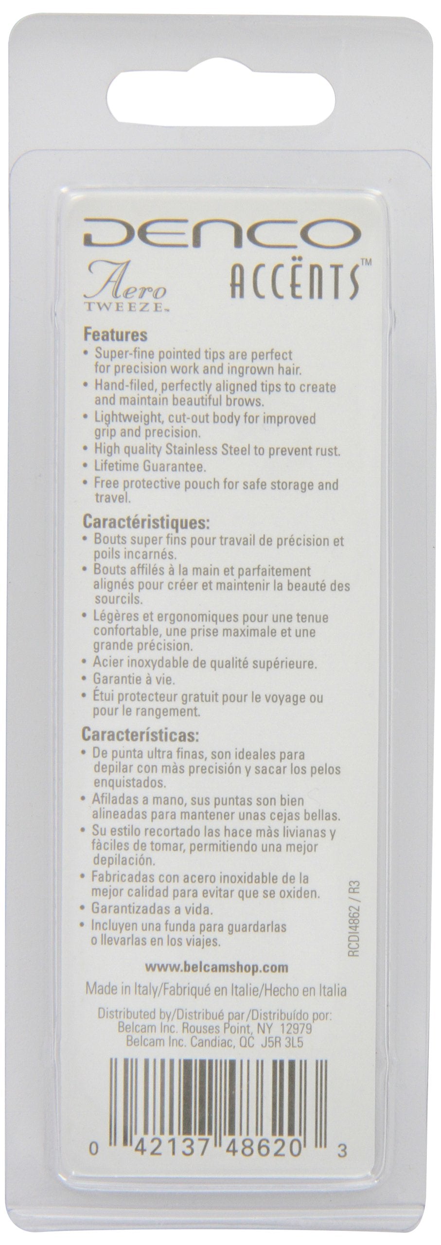 Denco Accents Aero Tweeze Point Tip, Assorted Colors