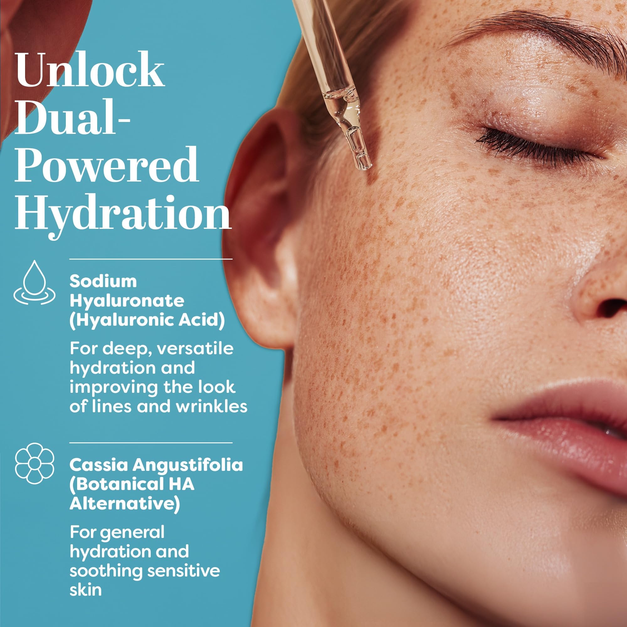 TruSkin Hyaluronic Acid Serum for Face + 7 Ultra Hydrating Ingredients – Best Face Serum for Moisturizing, Visibly Plumping Skin & Smoothing the Look of Fine Lines, 2 fl oz