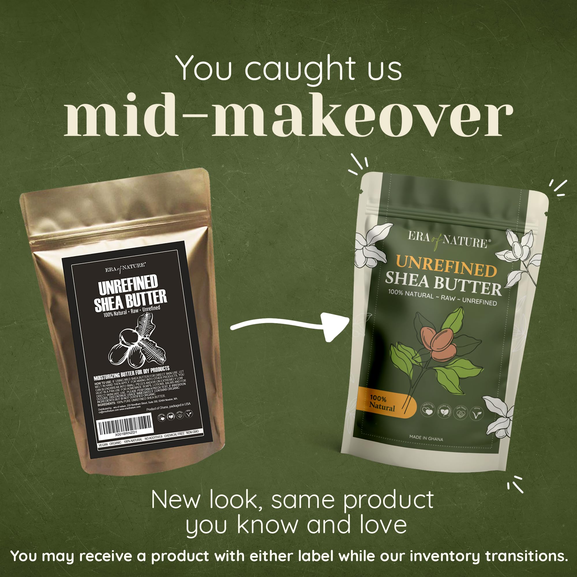 era of nature Organic Unrefined Raw AFRICAN IVORY WHITE SHEA BUTTER, for Anti Aging Dry Skin Base Beauty, Use Alone or in DIY Body Butters, Soaps, Lotions and lip balm - (Ghana) - 8oz