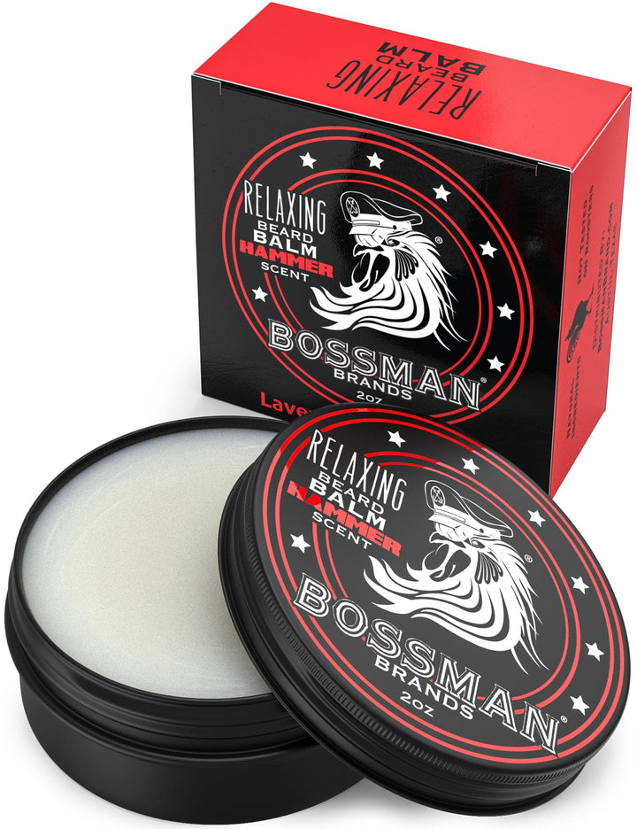 Hammer : Bossman Relaxing Beard Balm- Nourish, Thicken and Strengthen Your Beard (Hammer)