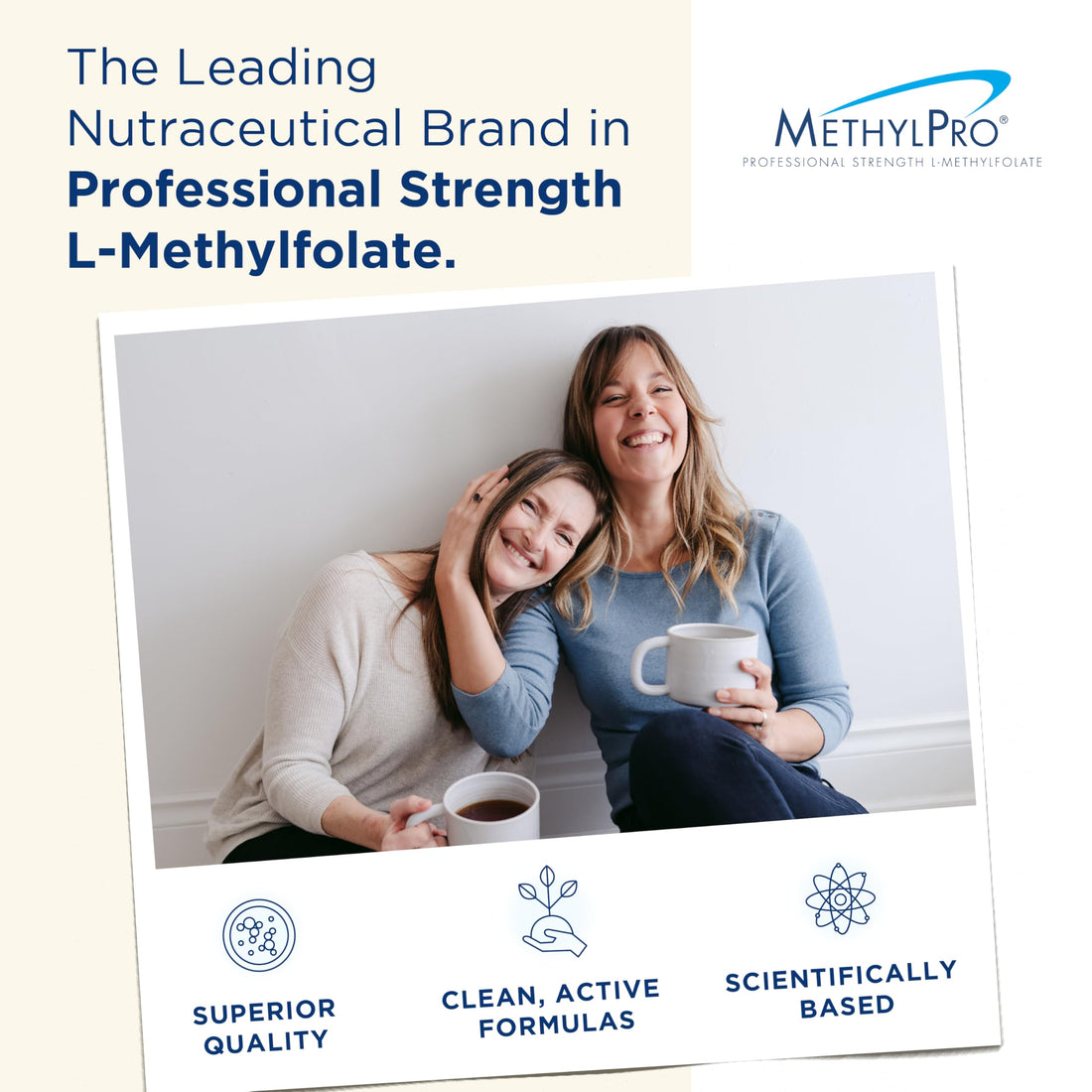 MethylPro 7.5mg L-Methylfolate 30 Capsules - Professional Strength Active Folate, 5-MTHF for Mood, Homocysteine Methylation + Immune Support, Non-GMO + Gluten-Free with No Fillers