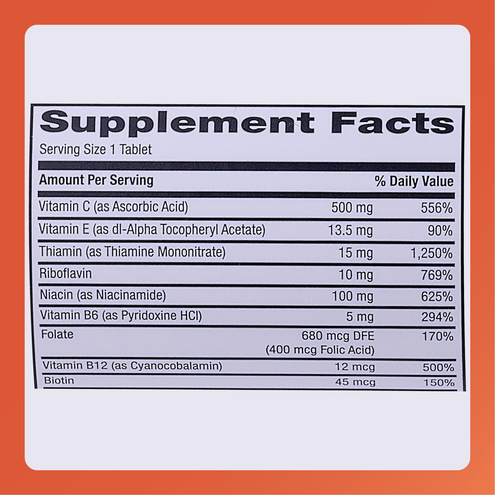 Rugby Multivitamin with Zinc Stress Formula - Dietary Supplement - 60 Tablets