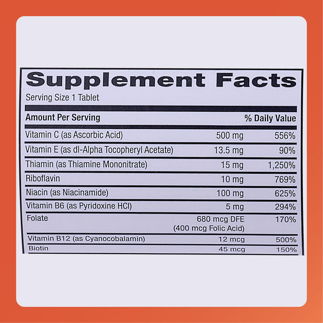 Rugby Multivitamin with Zinc Stress Formula - Dietary Supplement - 60 Tablets