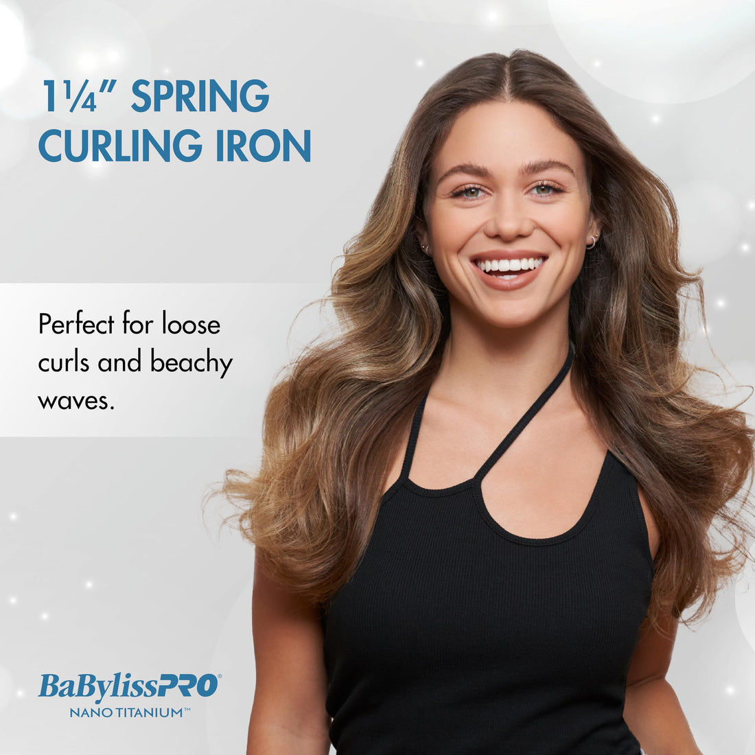 BabylissPro Nano Titanium 1 1/4 Curling Iron with Turbo Heat Boost