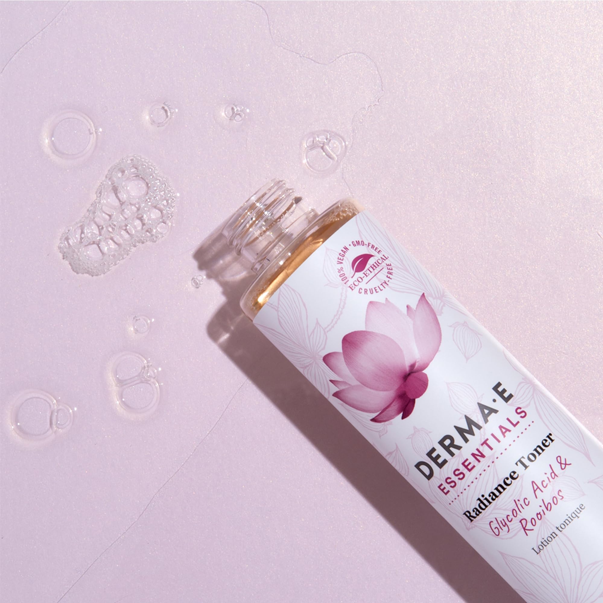 DERMA E Radiance Toner Glycolic Acid & Rooibos 6oz