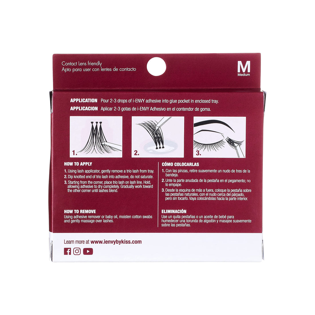 Kiss I Envy Trio Medium 30 Trio Lashes (6 Pack)