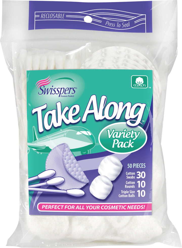 Swisspers Take Along Variety Pack, 50 Count by Swisspers