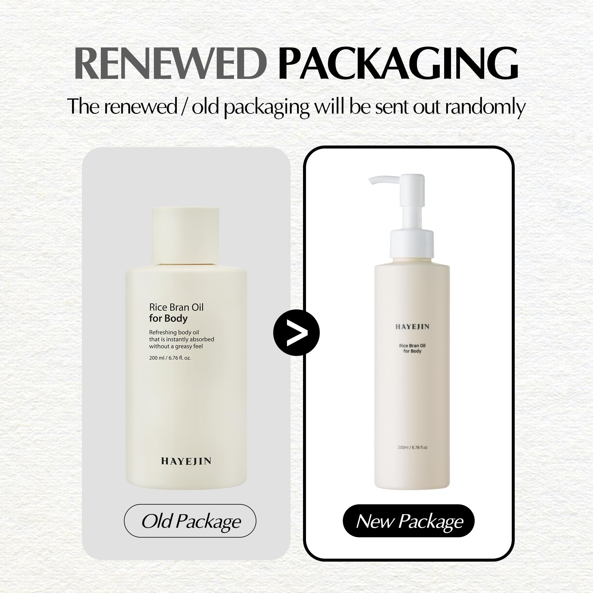 HAYEJIN Rice Bran Oil for Body | Moisturizing Body Oil For Men & Women | Hydrating Body Oil w/Fermented Rice Bran Oil for Skin | Refreshing Body Oil for Dry Skin 6.76 Fl Oz