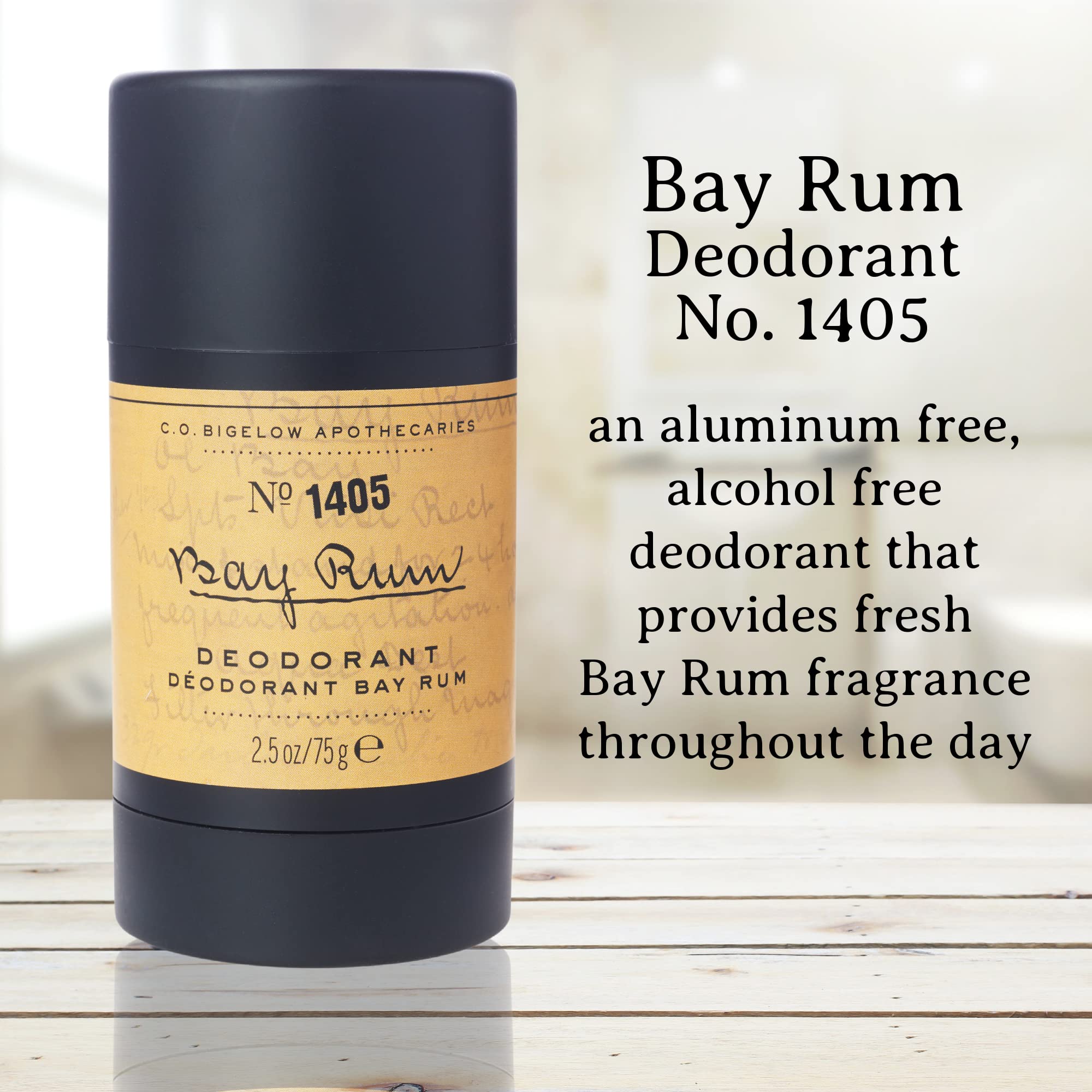 C.O. Bigelow Bay Rum Scented Deodorant Stick for Men