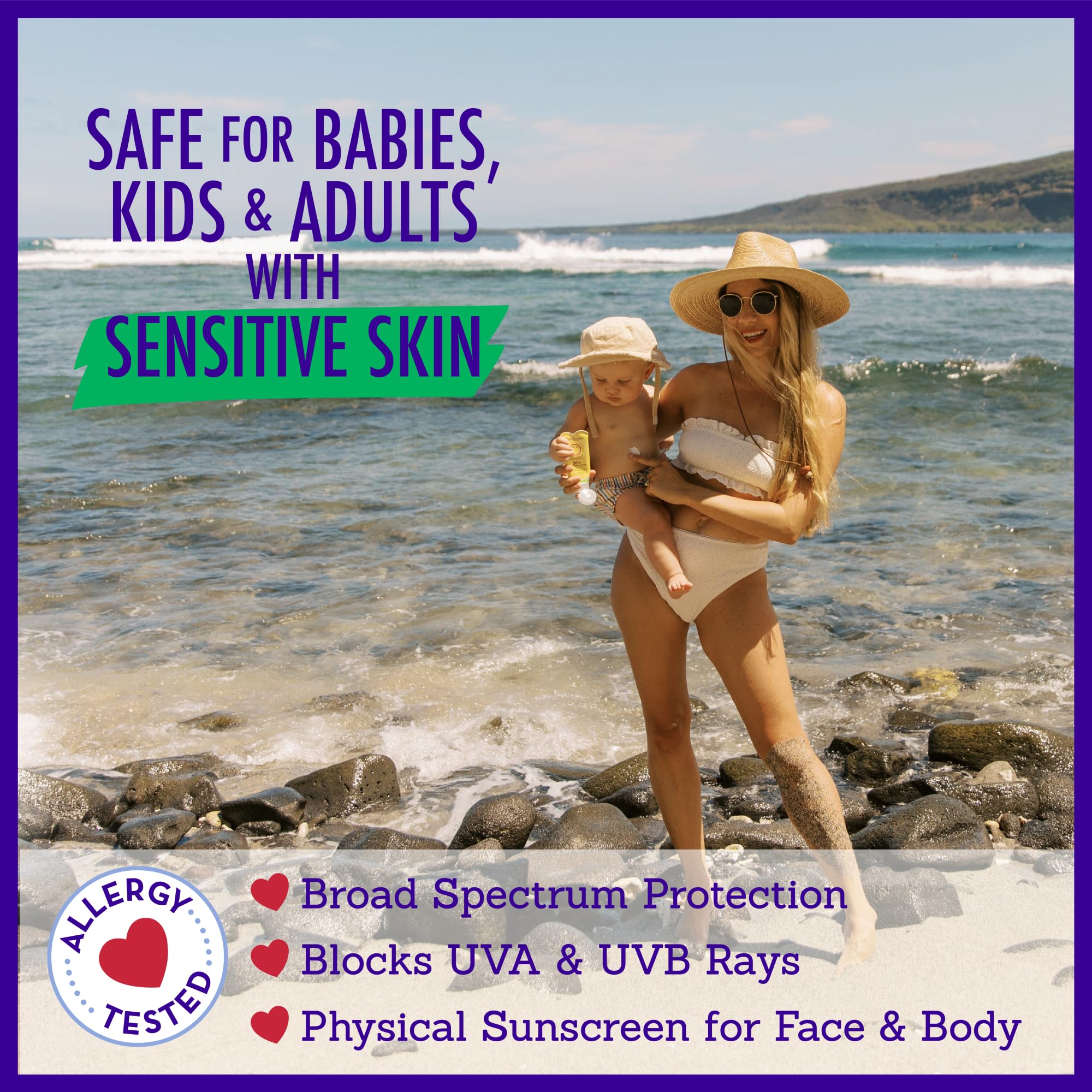 California Baby Calendula SPF 30+ Sunscreen | Mineral | Lavender Scent | Baby Sunscreen Face + Body | Travel Size | 82g / 2.9oz