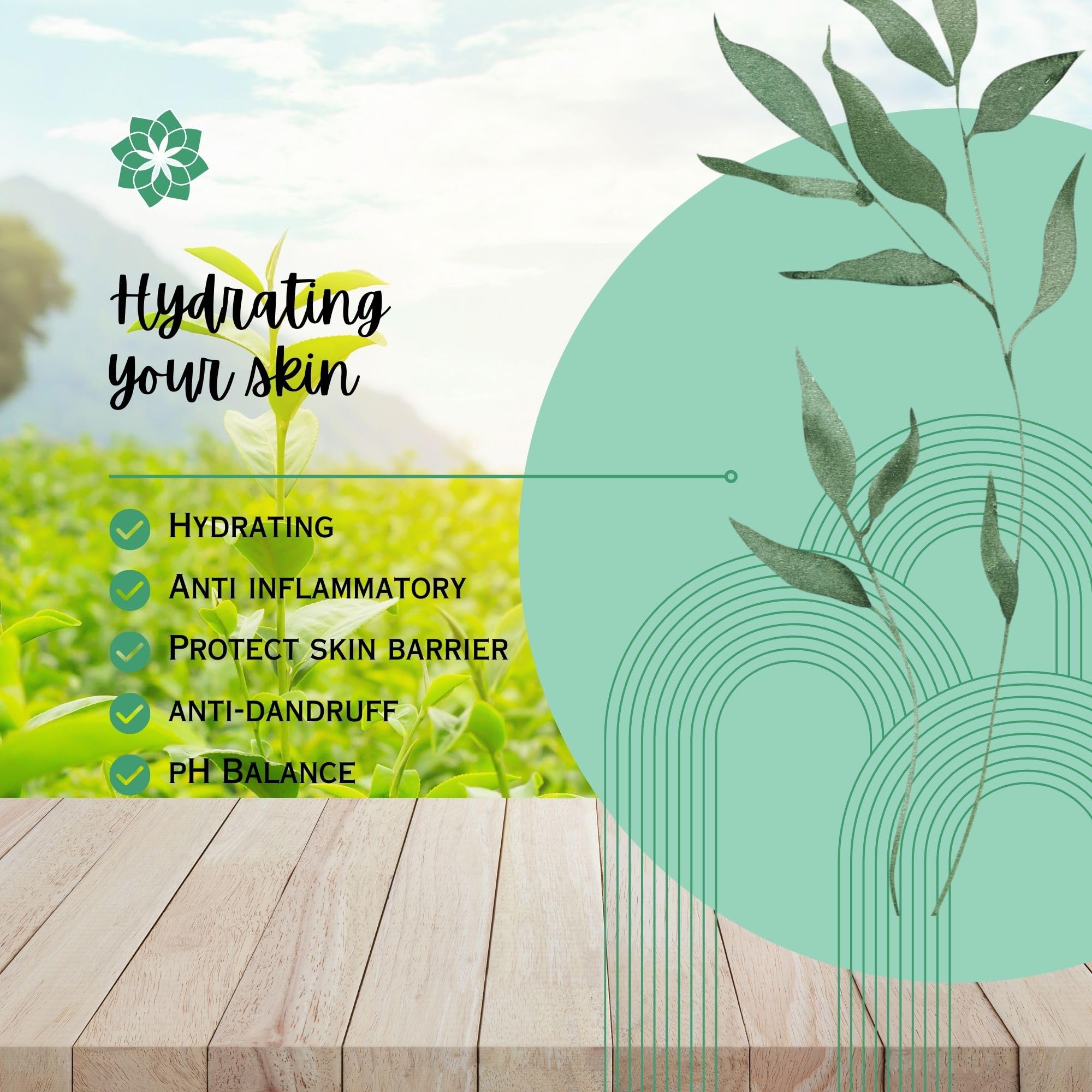 Tea Tree Shampoo & Conditioner Bars Set - Infused with Biotin, Argan Oil, Shea Butter, Citric Acid | Premium Hair Care for All Hair Types | Revitalizing & Nourishing | Travel Shampoo & Conditioner