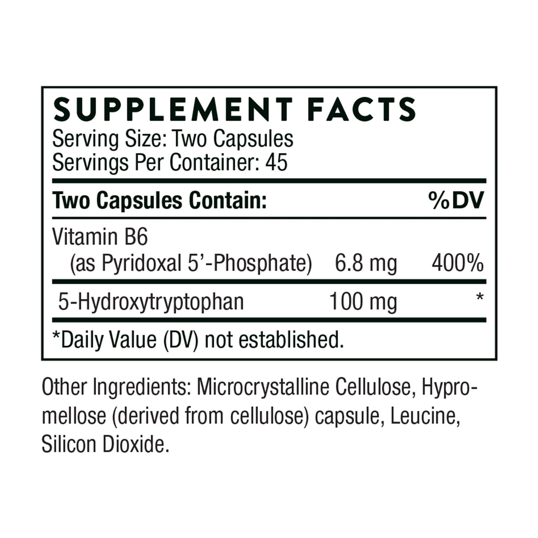 THORNE 5-Hydroxytryptophan (5-HTP) - Serotonin Support for Sleep and Stress Management - 90 Capsules