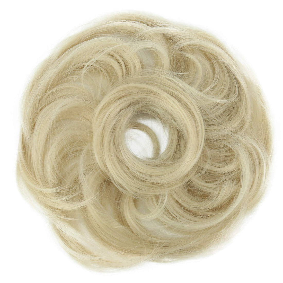 light blonde 22T613 : PRETTYSHOP Scrunchie Bun Up Do Hair piece Hair Ribbon Ponytail Extensions Wavy Curly or Messy Various Colors(light blonde 22T613)