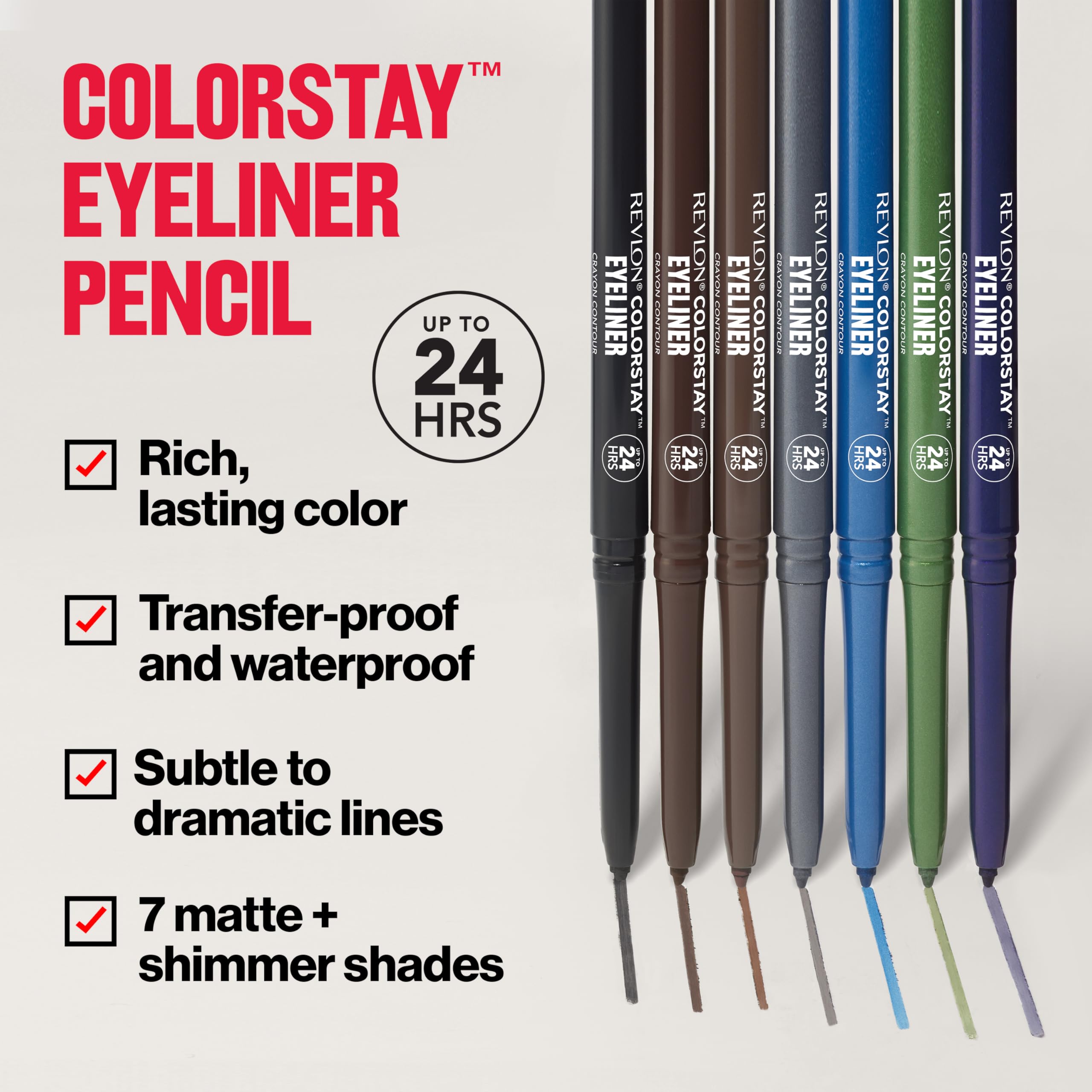 Revlon ColorStay Eyeliner Pencil, Charcoal