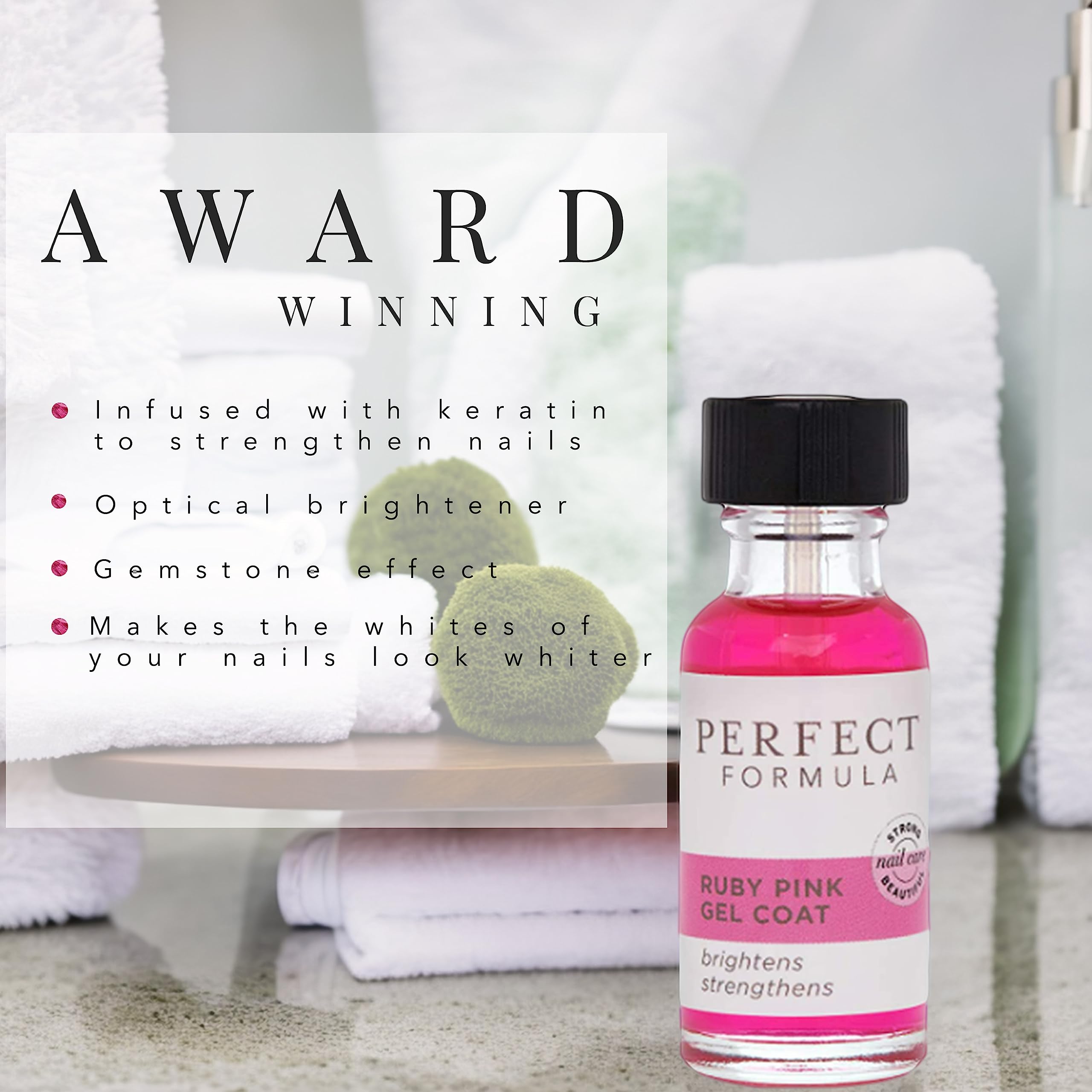 Perfect Formula Gel Coat Ruby Pink, 0.6 Ounce