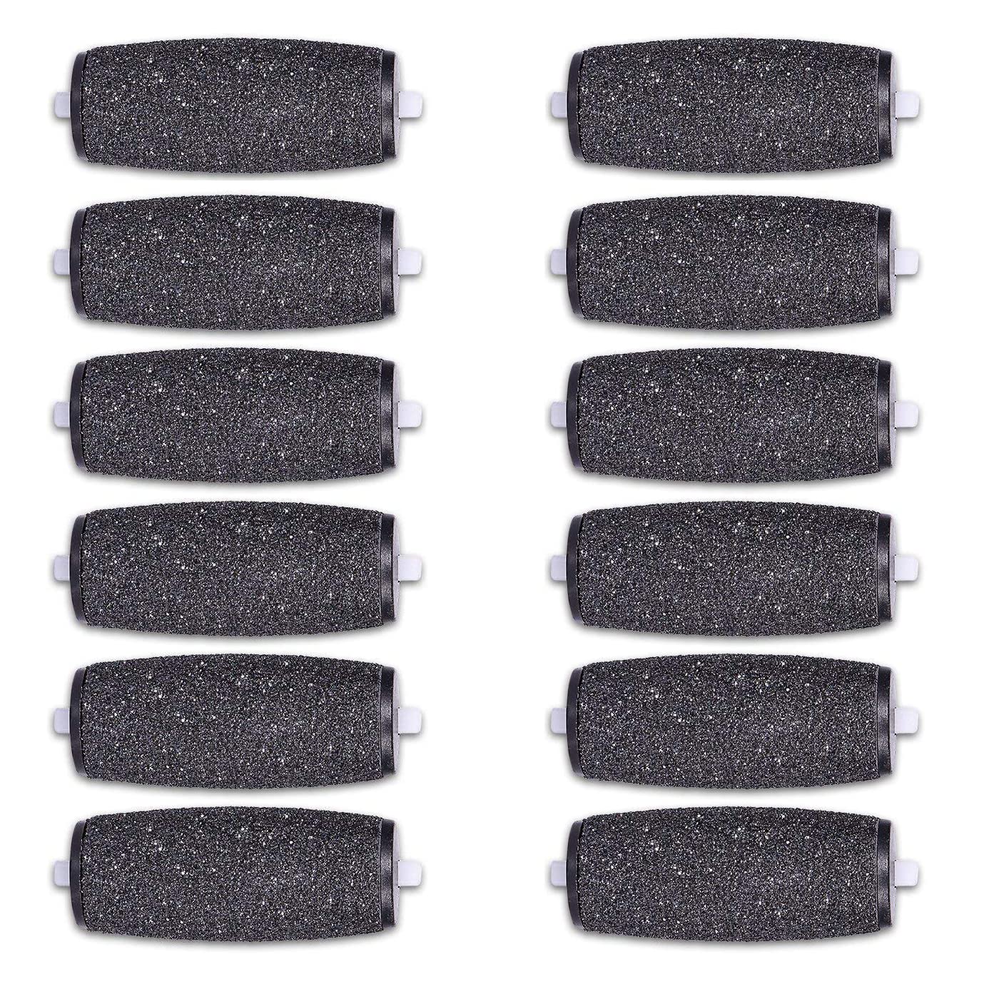12 Extra Coarse Replacement Roller Refill Heads Compatible with Amope Pedi Refills Electronic Perfect Foot File