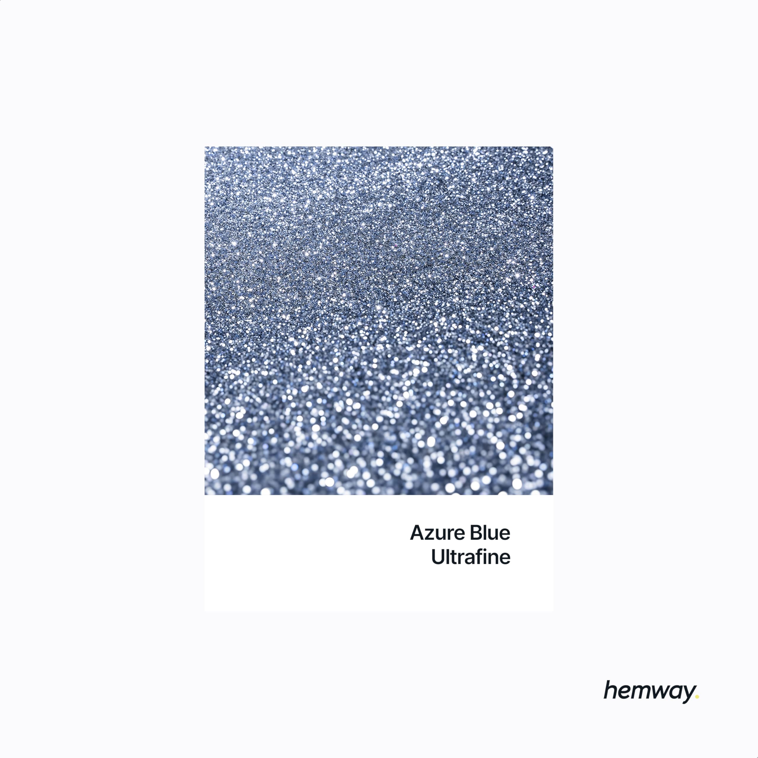 Hemway Premium Multi Purpose Glitter Dust Powder 100g / 3.5oz Arts & Crafts Wine Glass Decoration Weddings Cards Flowers Cosmetic Face Eye Body Nails Skin Hair (Azure)