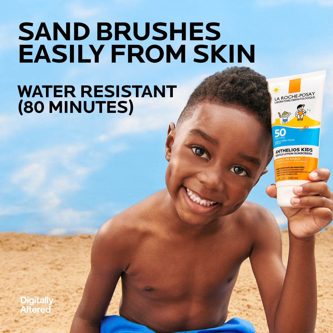 La Roche-Posay Anthelios Kids Gentle Lotion Sunscreen SPF 50, Broad Spectrum SPF + Antioxidants, Sunscreen For Kids, Octinoxate & Oxybenzone-Free, Pediatrician Tested, Non Comedogenic, Oil Free