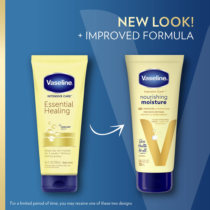 Vaseline Intensive Care Essential Healing Lotion, 3.4 Ounce (Pack of 2)