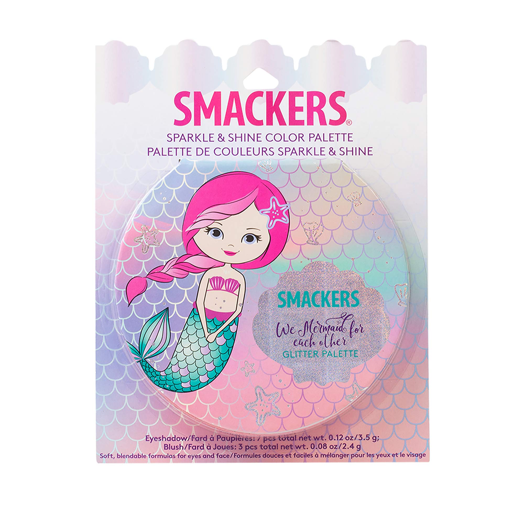 Lip Smackers parkle & shine makeup palette, Mermaid Palette, 0.42 Ounce