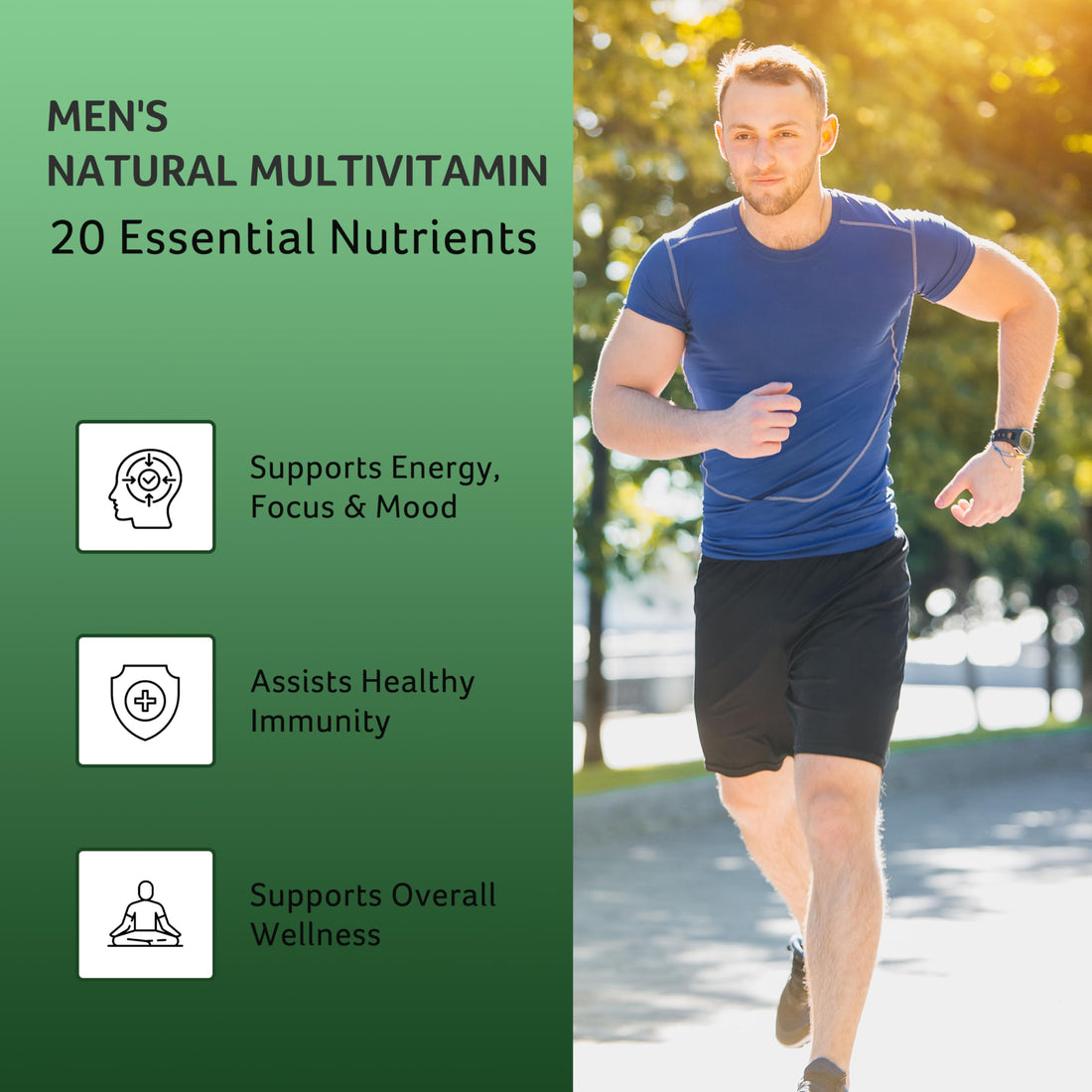Best Multivitamin for Men | Completely Men's Multivitamins & Multiminerals with Over 20 Vitamins A, C, D, E, B12, Zinc & More Essential Vitamins for Men | Energy, Focus & Immune Health. 120 Capsules