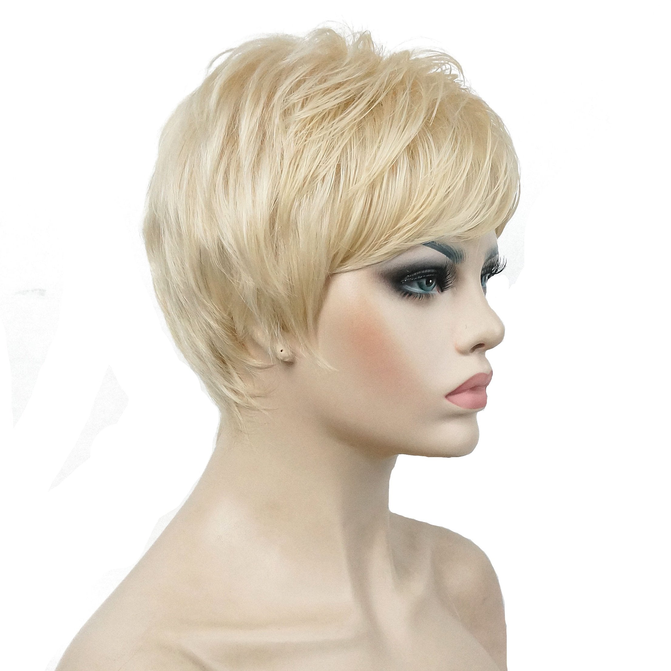 Lydell Very Short Layered Shaggy Full Synthetic Wig #613 Blonde Wigs