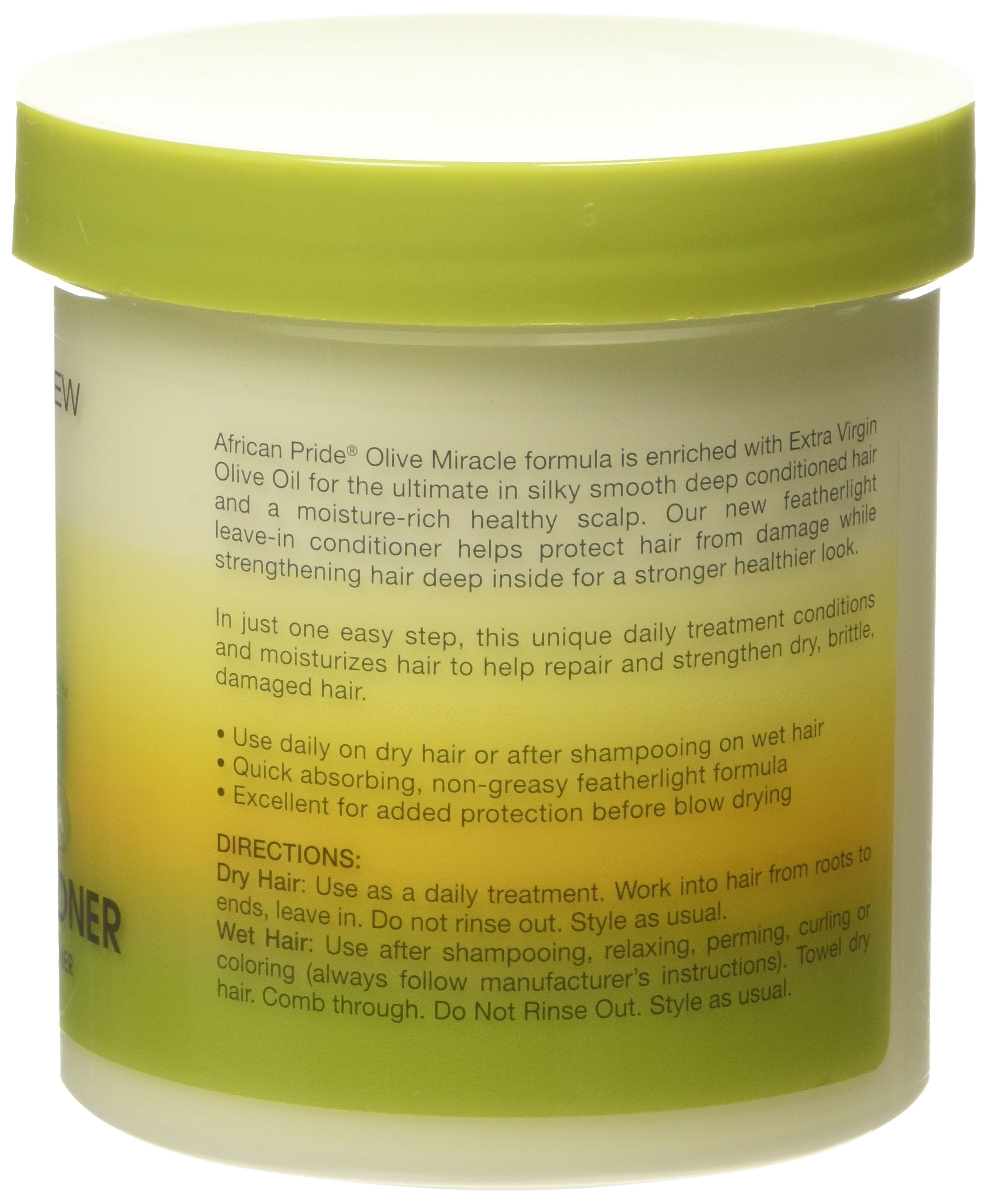 African Pride Olive Miracle Leave-in Conditioner Creme 15oz