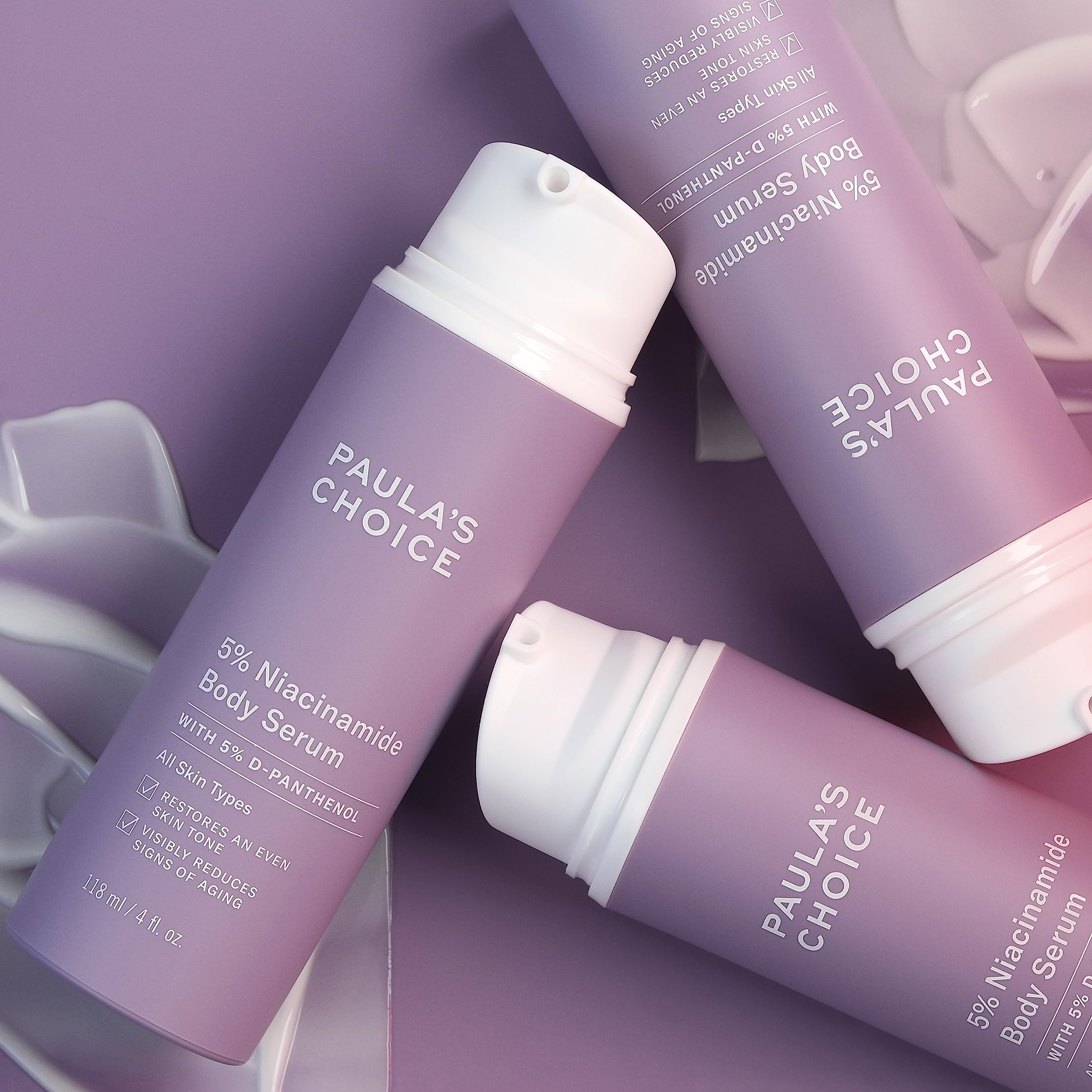 Paula's Choice 5% Niacinamide Body Treatment with Vitamin B3 & B5, Lotion for Discoloration, Redness, Wrinkles & Uneven Tone on Chest, Arms & Legs, Fragrance-free & Paraben-free, 4 Fl Oz.