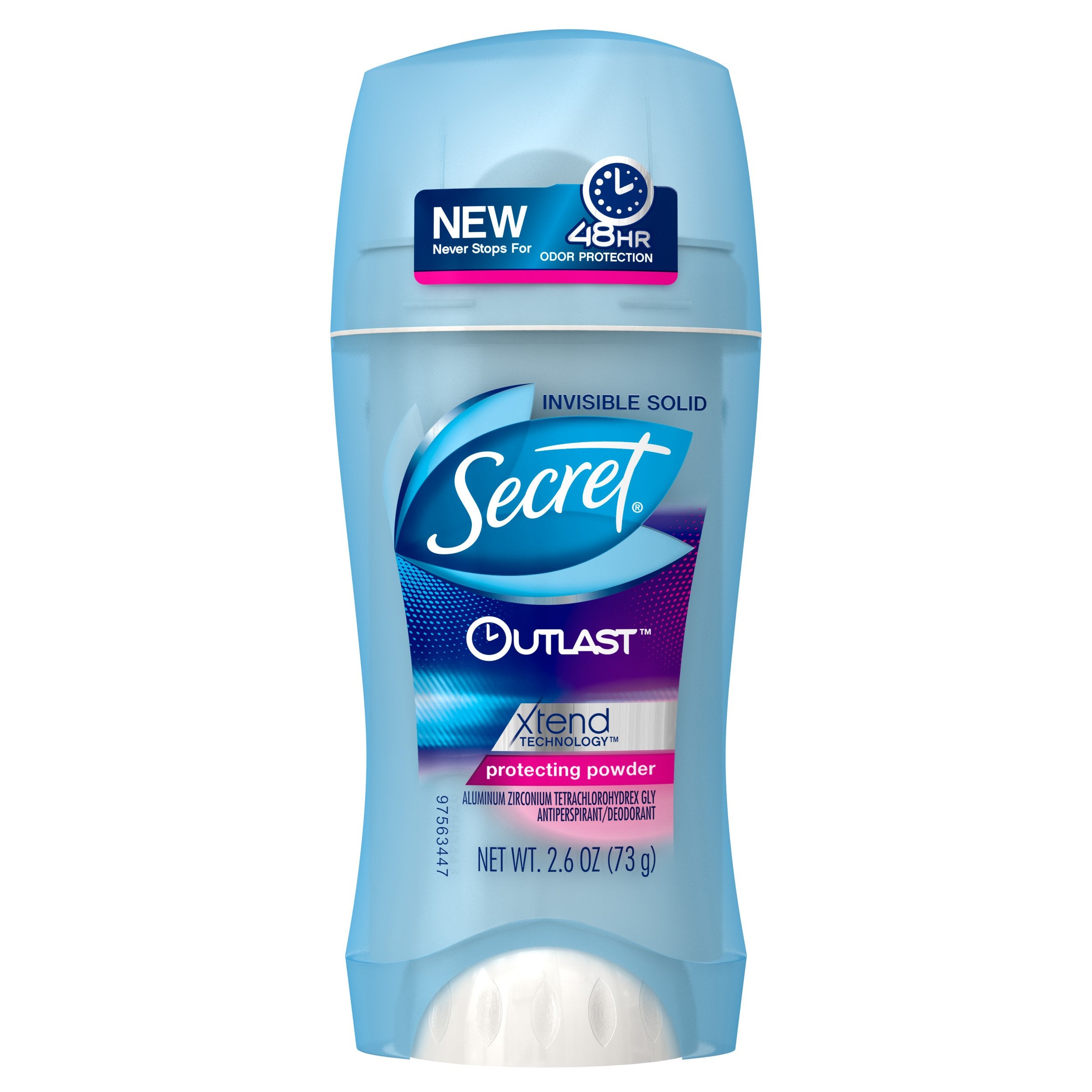 Pack of 2 : Secret Outlast Invisible Solid Antiperspirant and Deodorant, Protecting Powder Scent, 2.6 Ounce (Pack of 2)