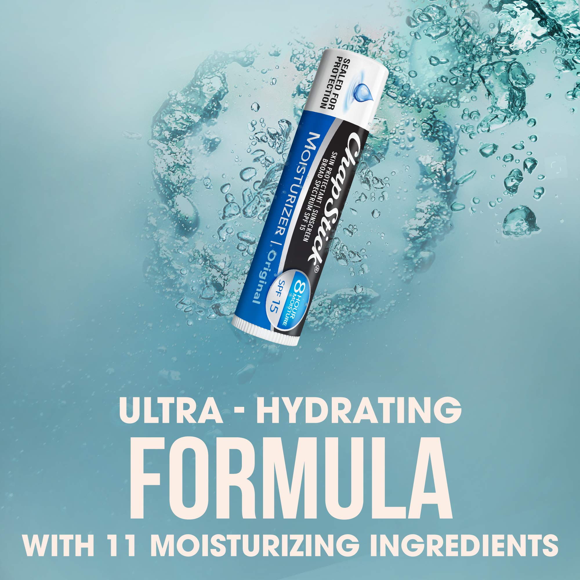 Chapstick Lip Moisturizer .15 Ounce, 3-Count Package (Pack Of 12)