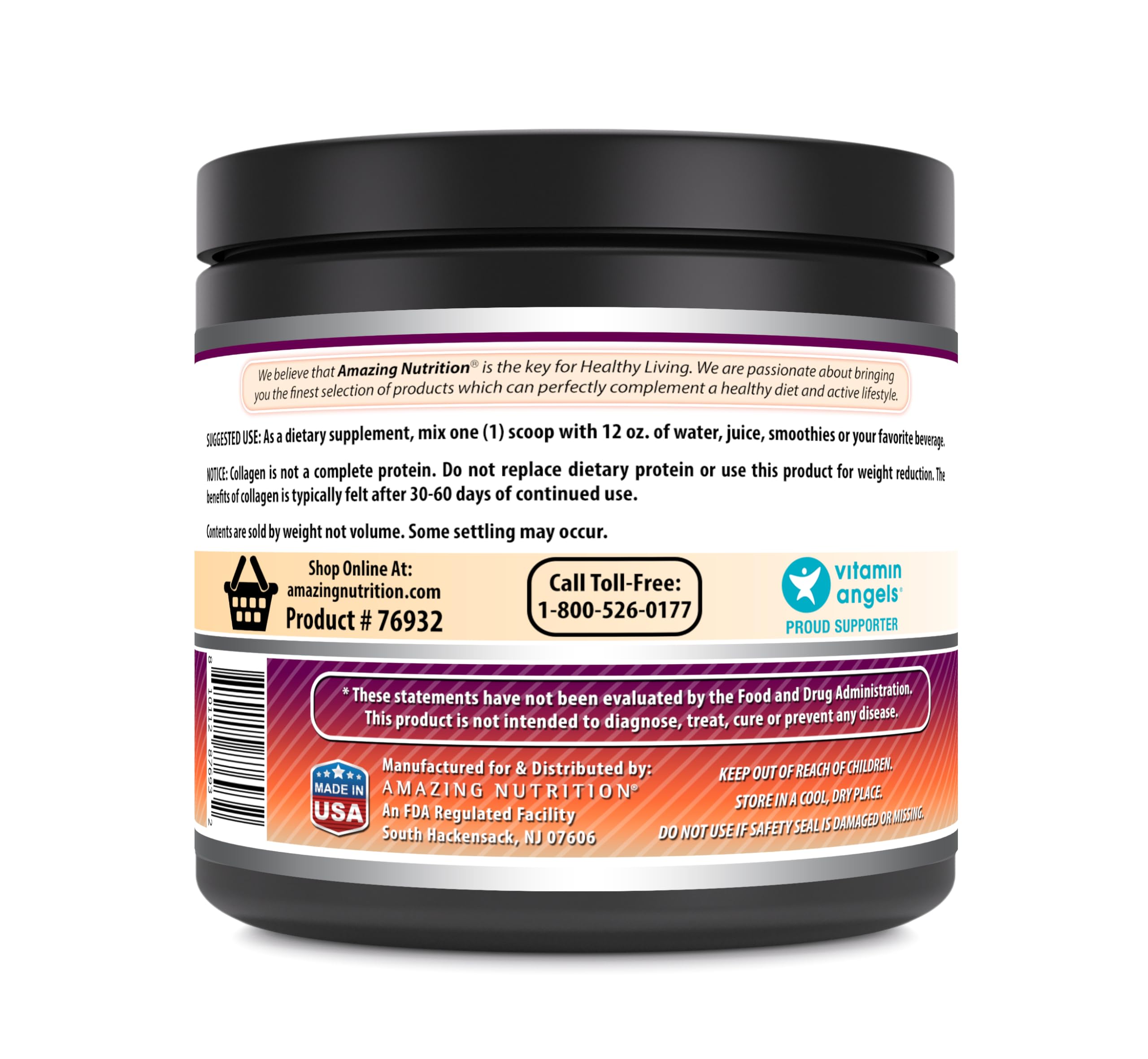 Amazing Formulas Hydrolyzed Collagen with Hyaluronic Acid & Multivitamins Supplement | 30 Servings Powder | 660 Grams | Chocolate Flavor