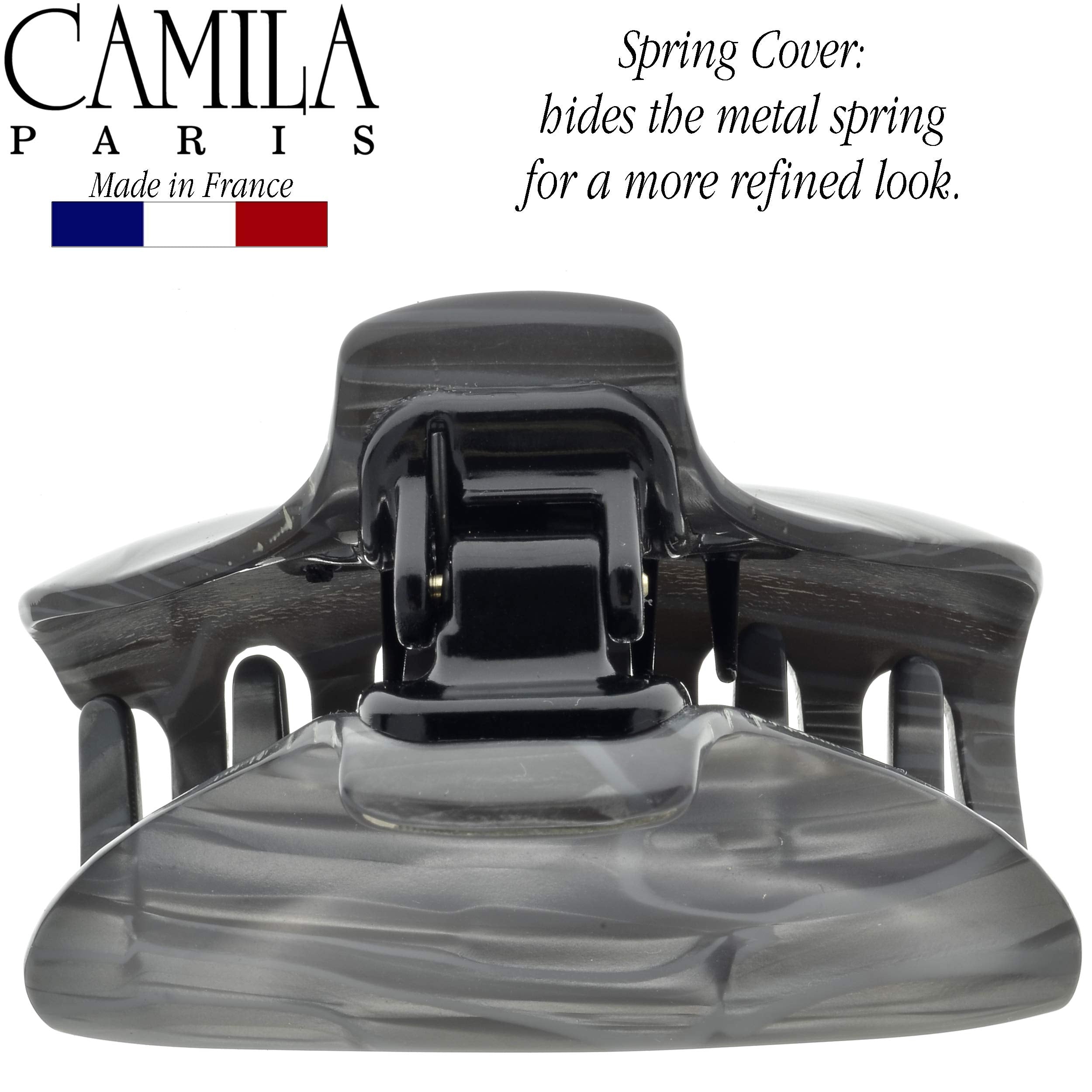 Camila Paris CP2122 French Hair Clips for Women, Handmade, Girls Hair Claw Clips Jaw Fashion Durable and Styling Hair Accessories for Women, Strong Hold No Slip Grip, Made in France