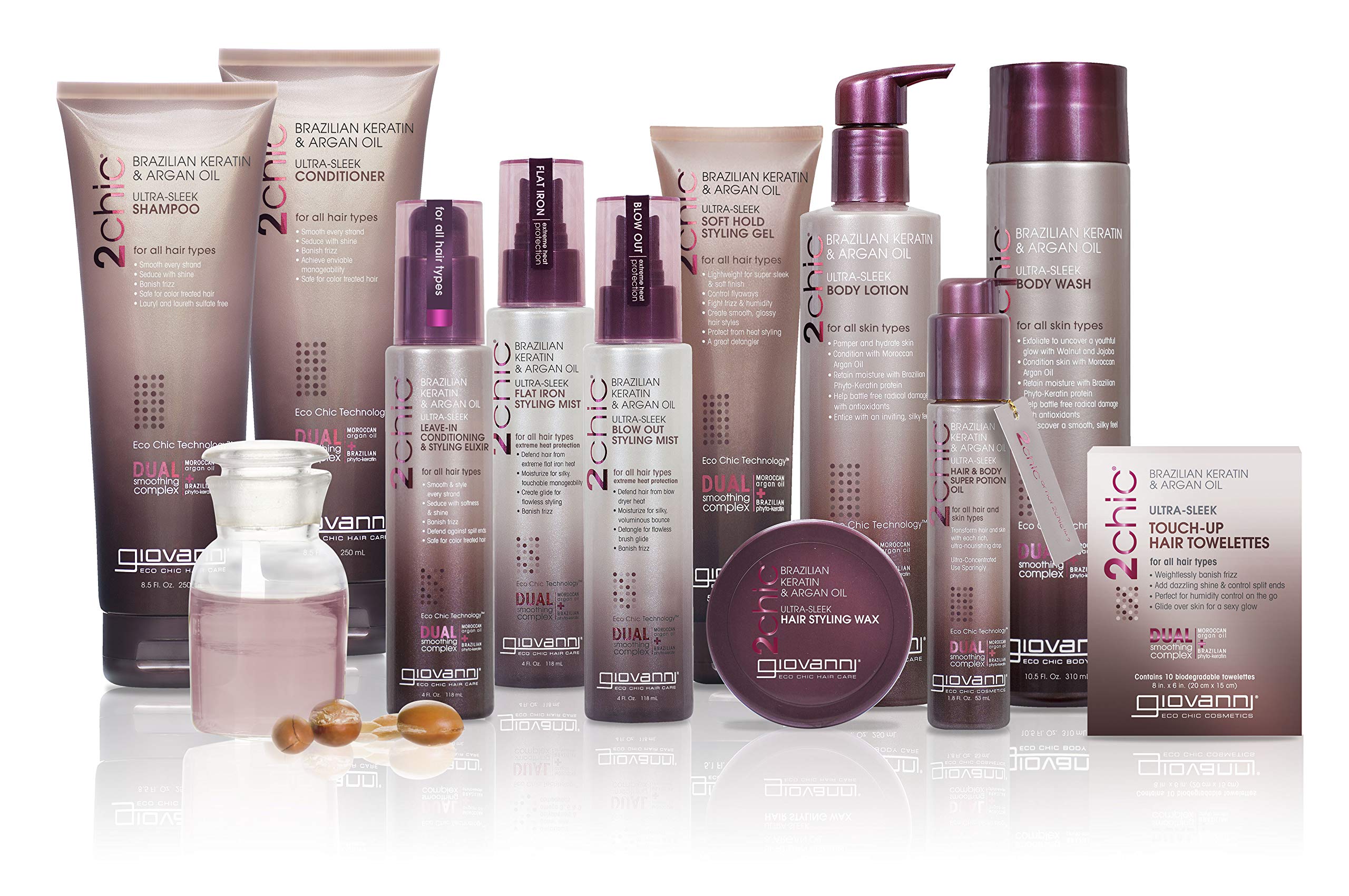 Giovanni Hair Care Keratin and Argan Blow Out Mist, 118ml