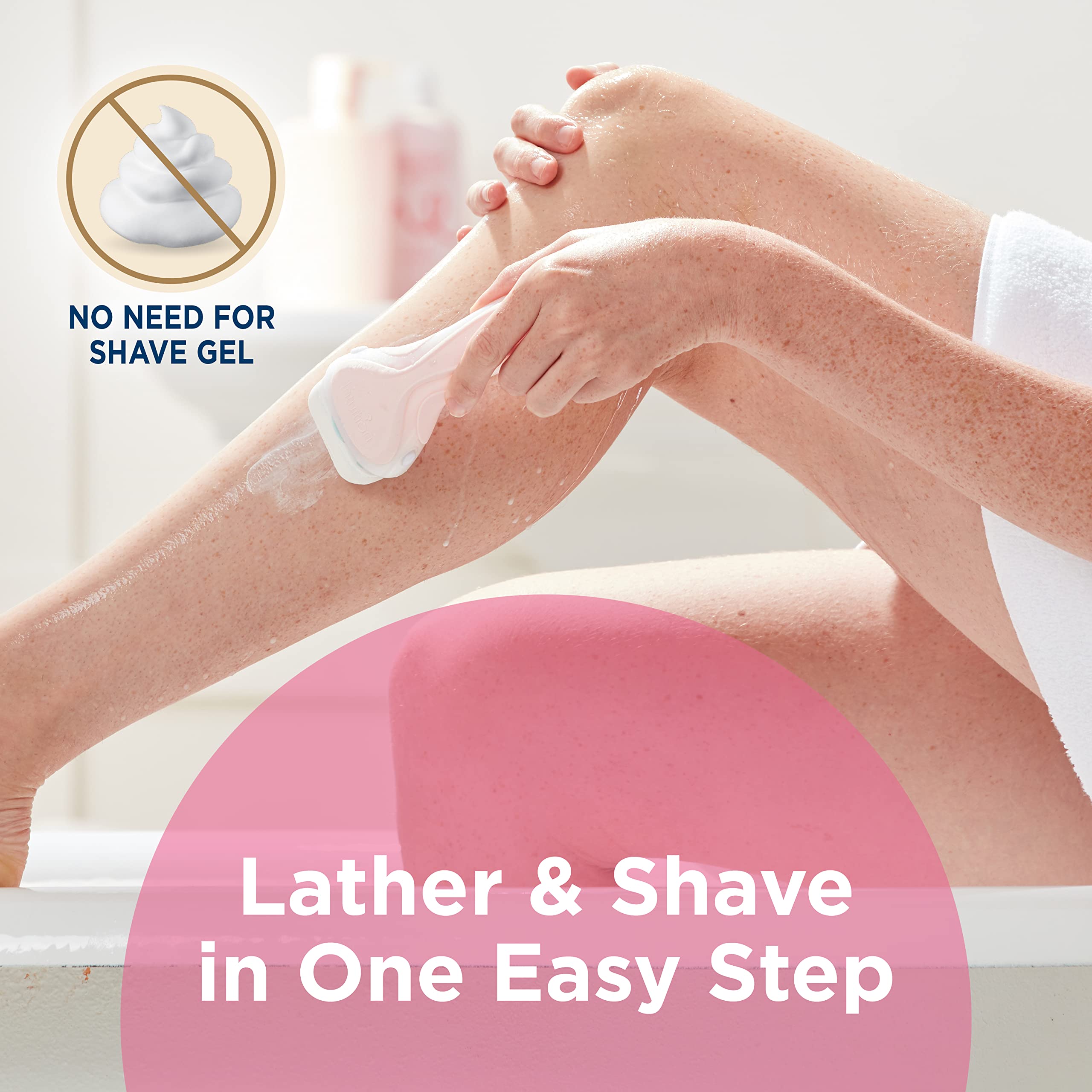 Schick Intuition Advanced Moisturizing Womens Razor with Shea Butter, 1 Handle with 2 Refills