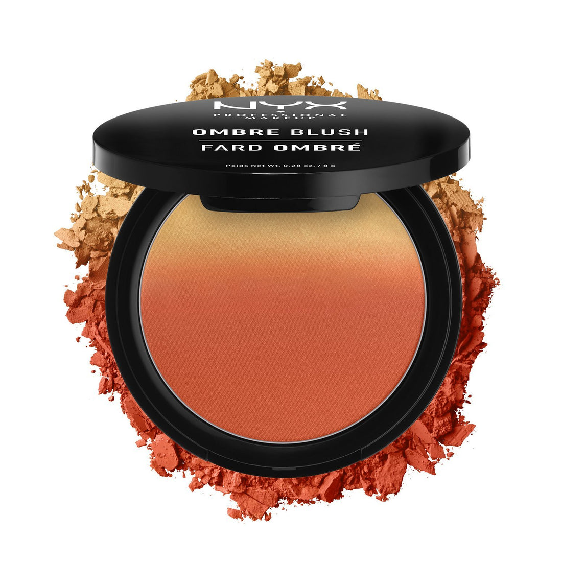Nyx Professional Makeup Ombre Blush, Heat, 8g