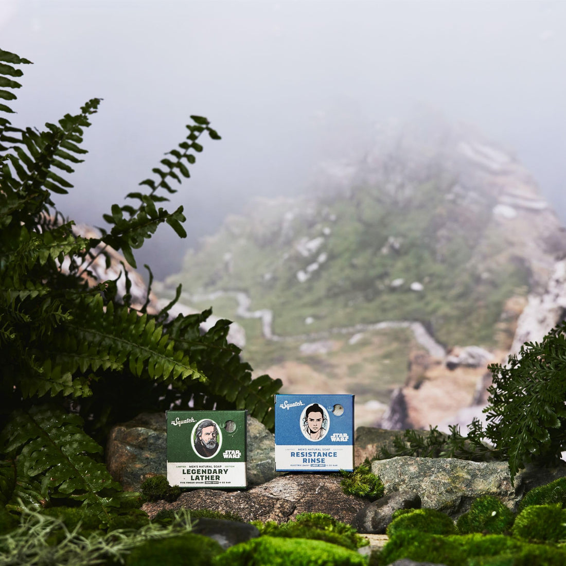 Dr. Squatch Soap Star Wars Soap Episode II - 4 Bar Bundle and Collector’s Box - Legendary Lather, Sinister Scrub, Suds of Darkness, Resistance Rinse