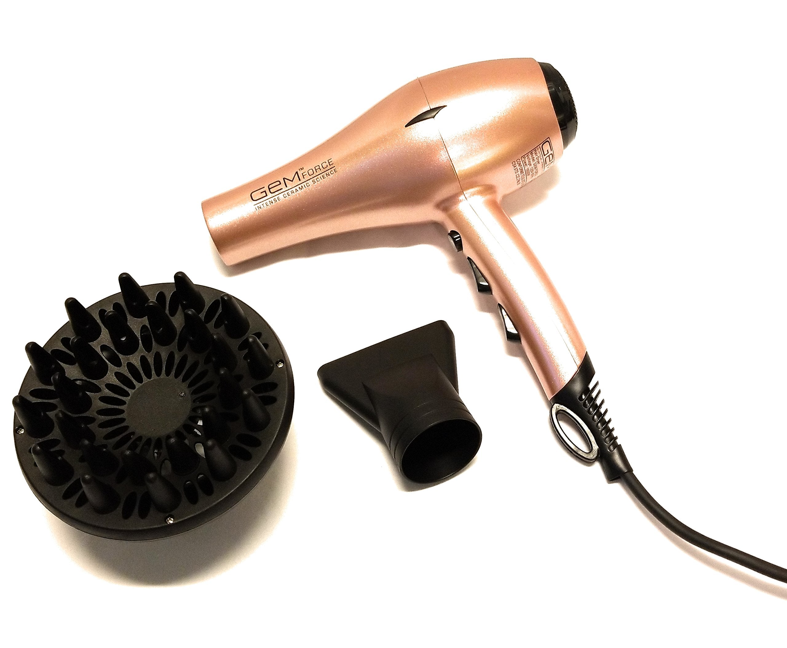 Gem Force Intense Ionic Ceramic Hair Dryer (Rose Gold)
