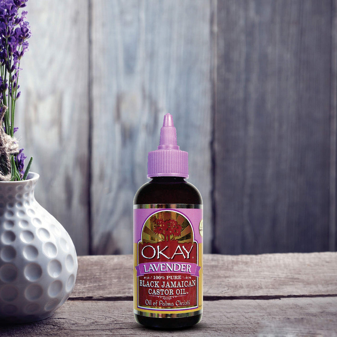 Okay Black Jamaican Castor Oil with Lavender, 4 Ounce