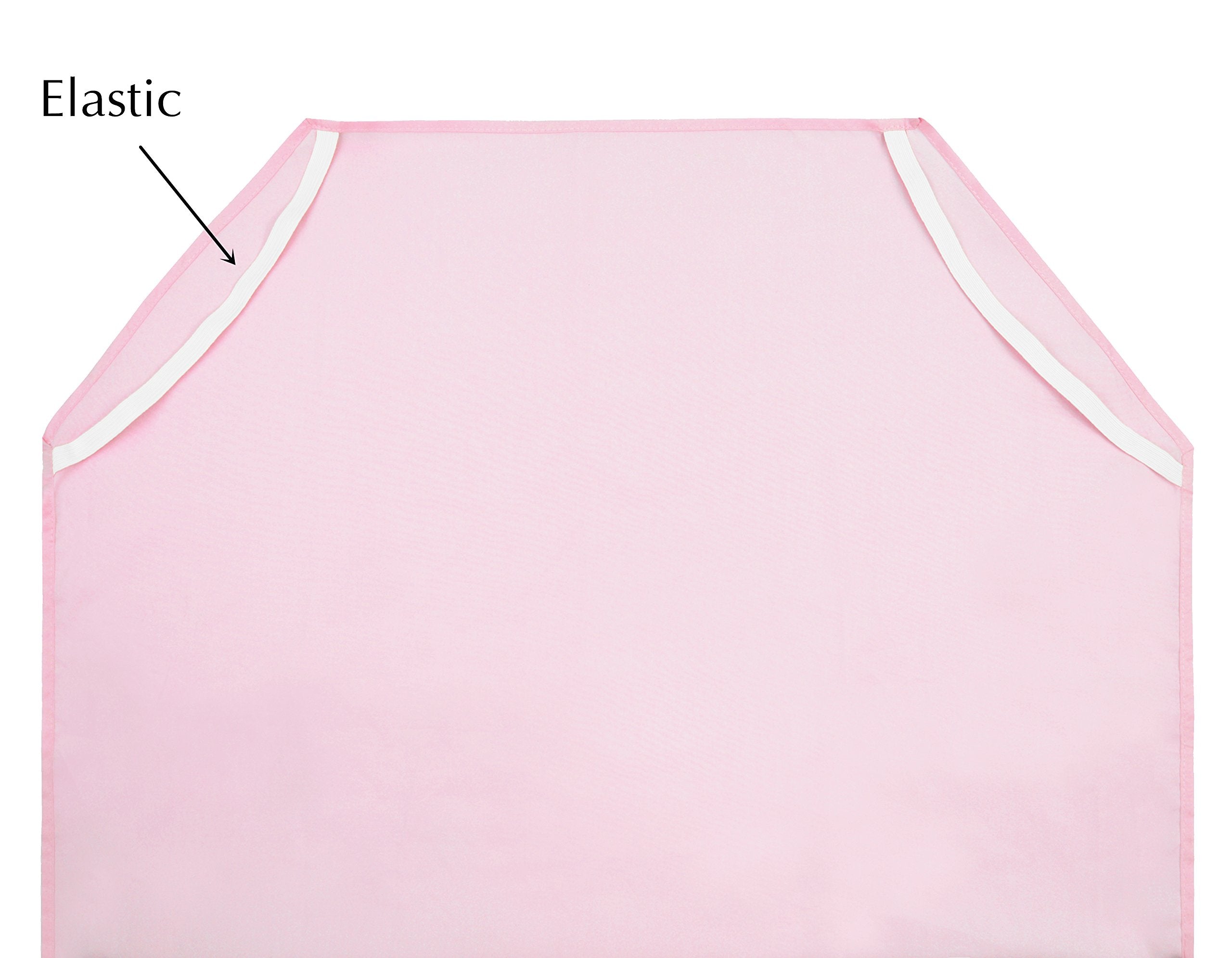 American Baby Company 100% Natural Cotton Percale Standard Daycare/Pre-School Cot Sheet, Pink, 23 x 51, Soft Breathable, for Boys and Girls