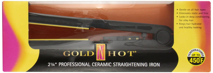 2-1/4 : Gold N Hot GH2145 2-1/4 Professional Ceramic Flat Iron