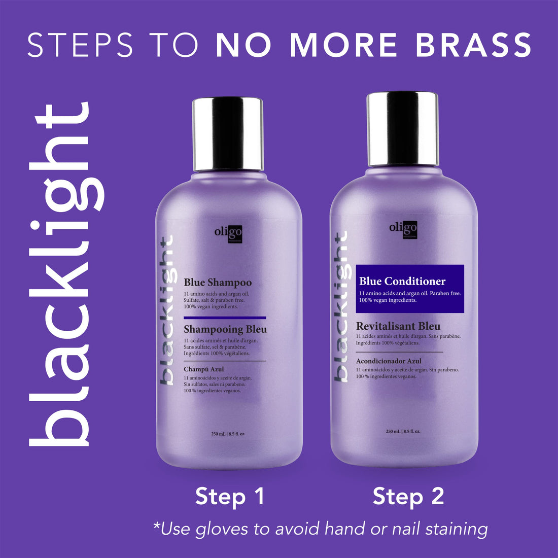 Oligo Blacklight Blue Shampoo For Blonde Hair - 8.5oz by Oligo