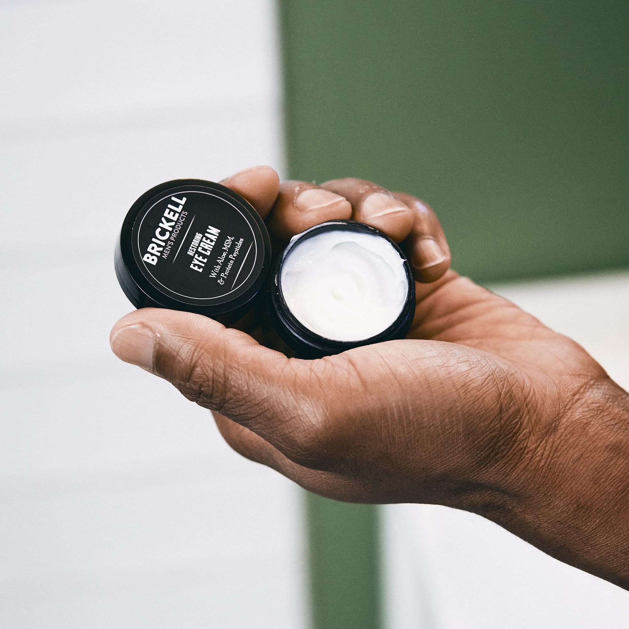 Brickell Men& Ultimate Anti-Aging Routine - Anti-Wrinkle Night Face Cream and Eye Cream to Reduce Puffiness, Wrinkles, Dark Circles, Under Eye Bags - Natural Organic