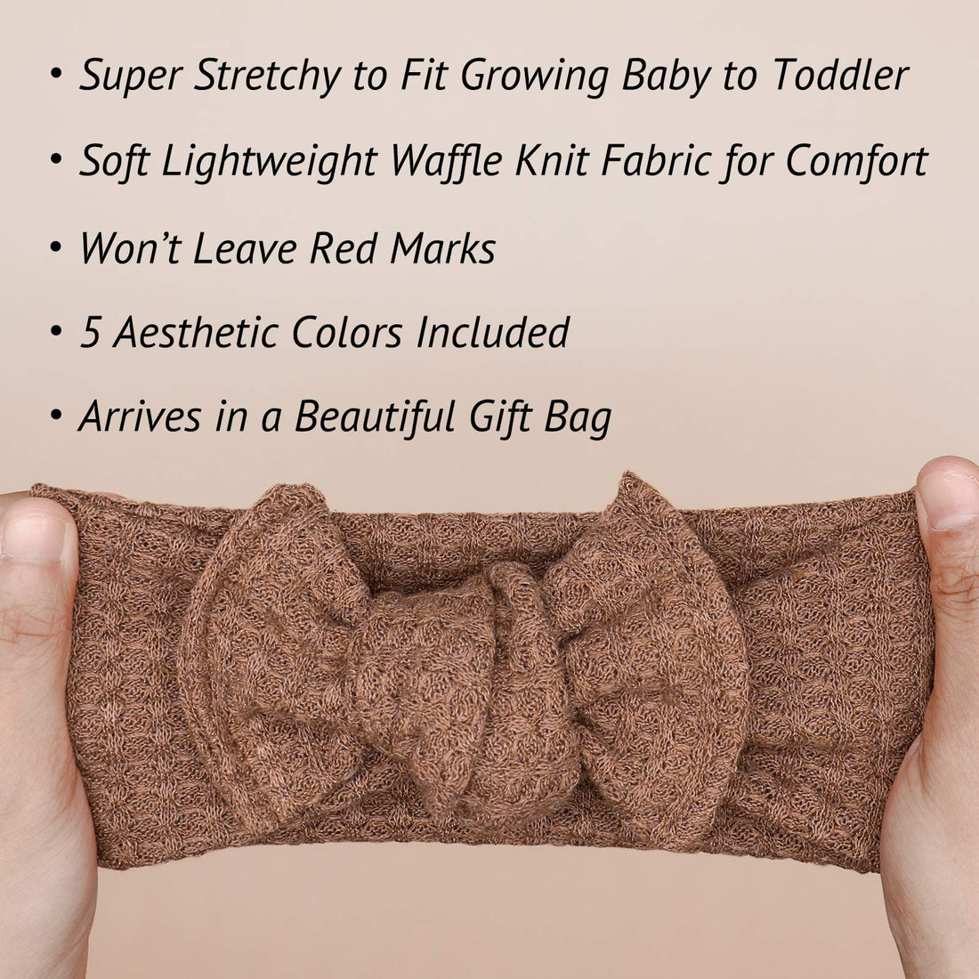 UeeSum Baby Girls Headbands with Bows Infant Toddler Headwrap Hair Accessories