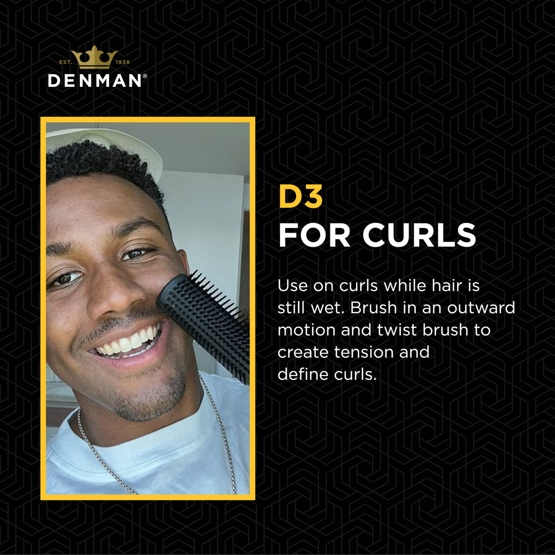 Denman Monsieur Brush, 7 Row