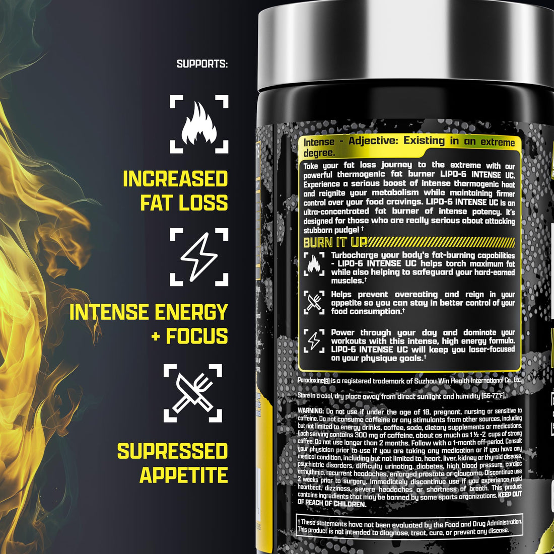 Nutrex Research Lipo6 Black Intense Ultra Concentrate Thermogenic Fat Burner | Weight Loss Supplement | 60 Diet Pills