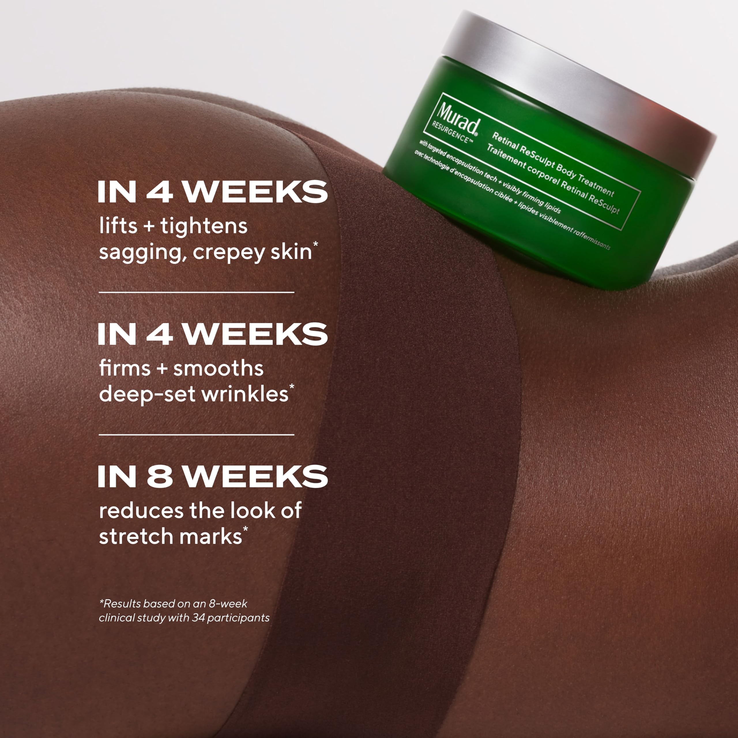 Retinal ReSculpt Body Treatment - Retinal Body Cream to Target Cellulite and Stretch Marks - Lifts, Firms, and Tightens Sagging, Crepey Skin, 5.0 Fl Oz