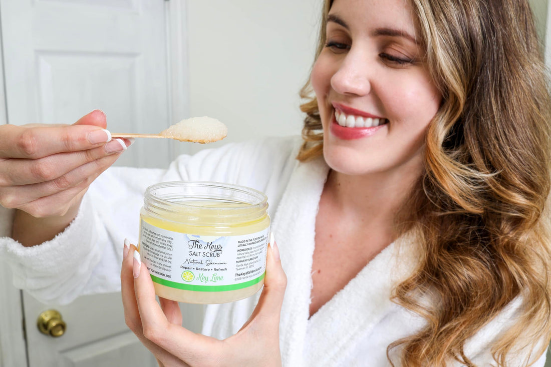 The Keys Salt Scrub. Florida Keys Salt Scrub (Key Lime, 12 oz)