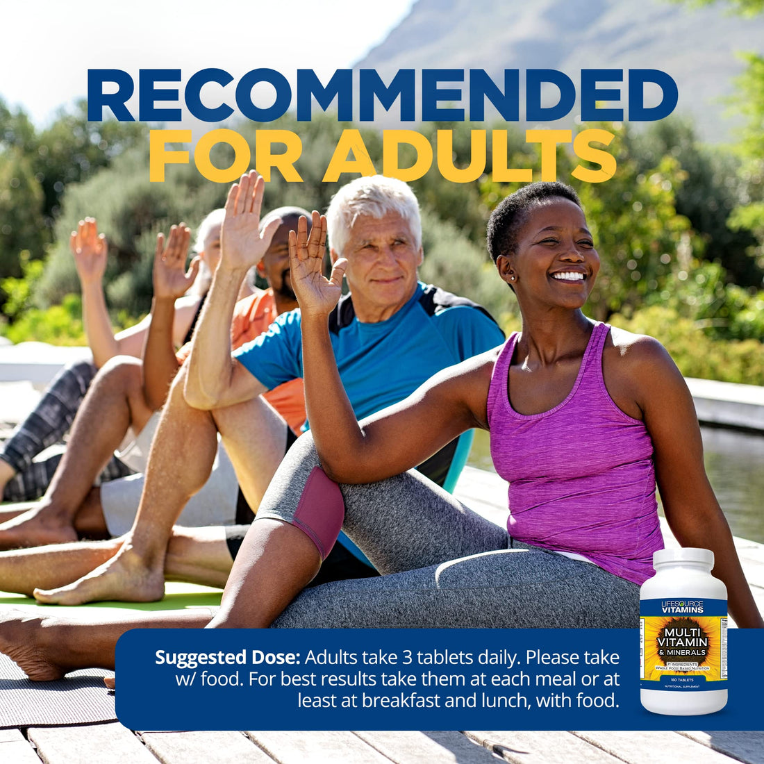 LifeSource Complete Multi Vitamin & Minerals (180 Tablets) Includes 71 Whole Food Ingredients