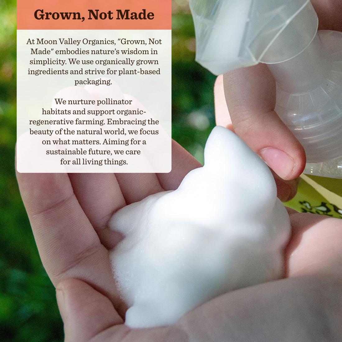 Moon Valley Herbal Foaming Hand Soap, Vegan (By the Fire, Recyclable Bottle)